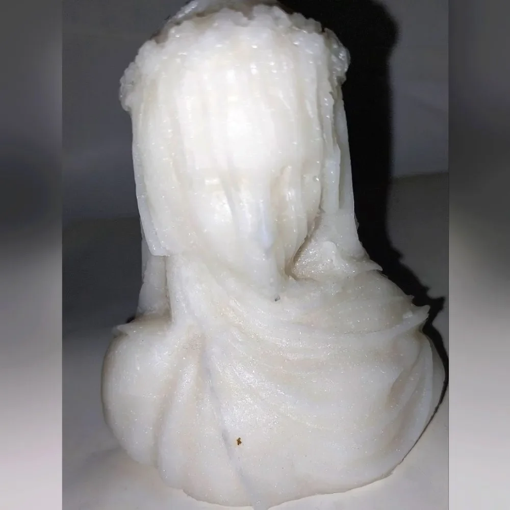 Hand crafted limited edition veiled Lady candle